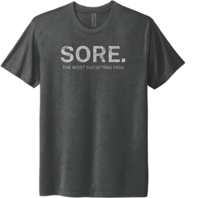Sore. The most satisfying pain.