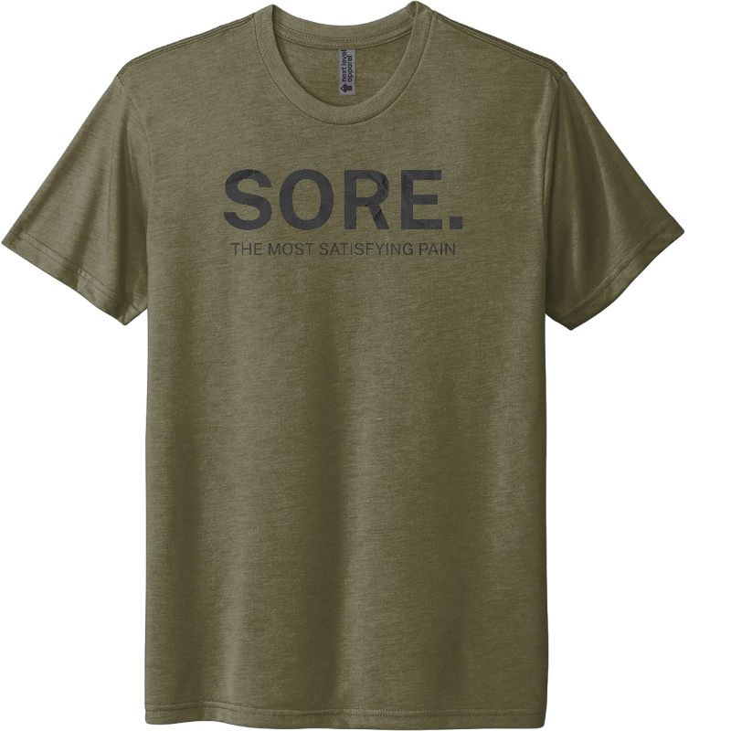 Sore. The most satisfying pain.
