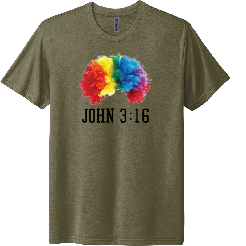 John 3:16 Rainbow Wig