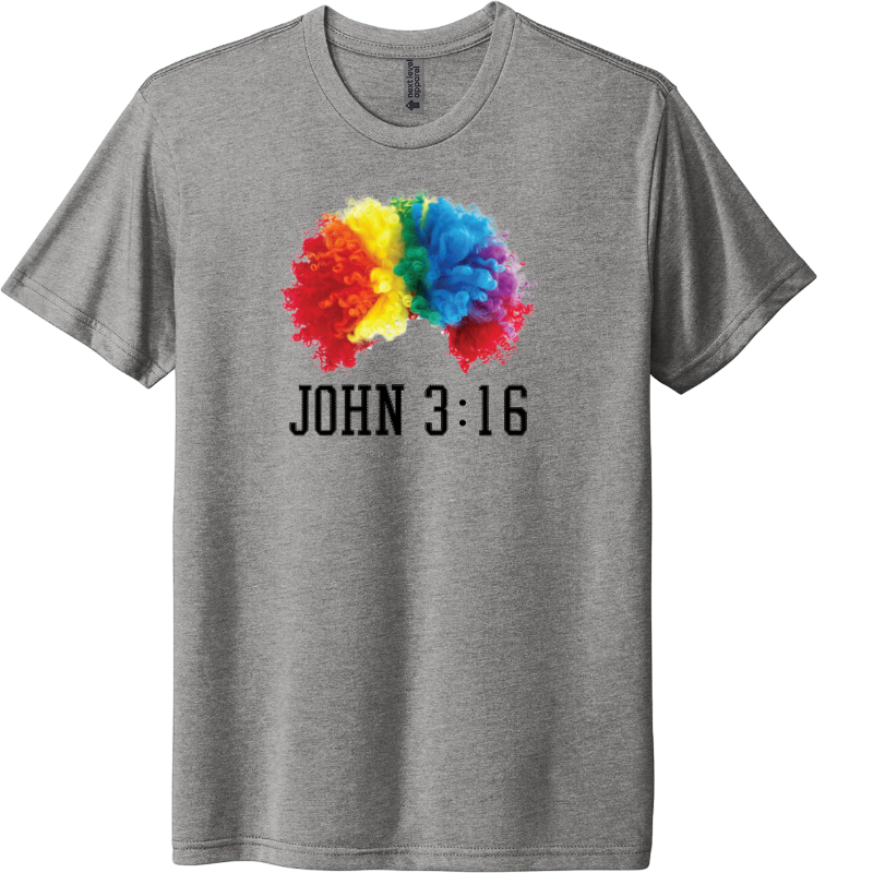 John 3:16 Rainbow Wig